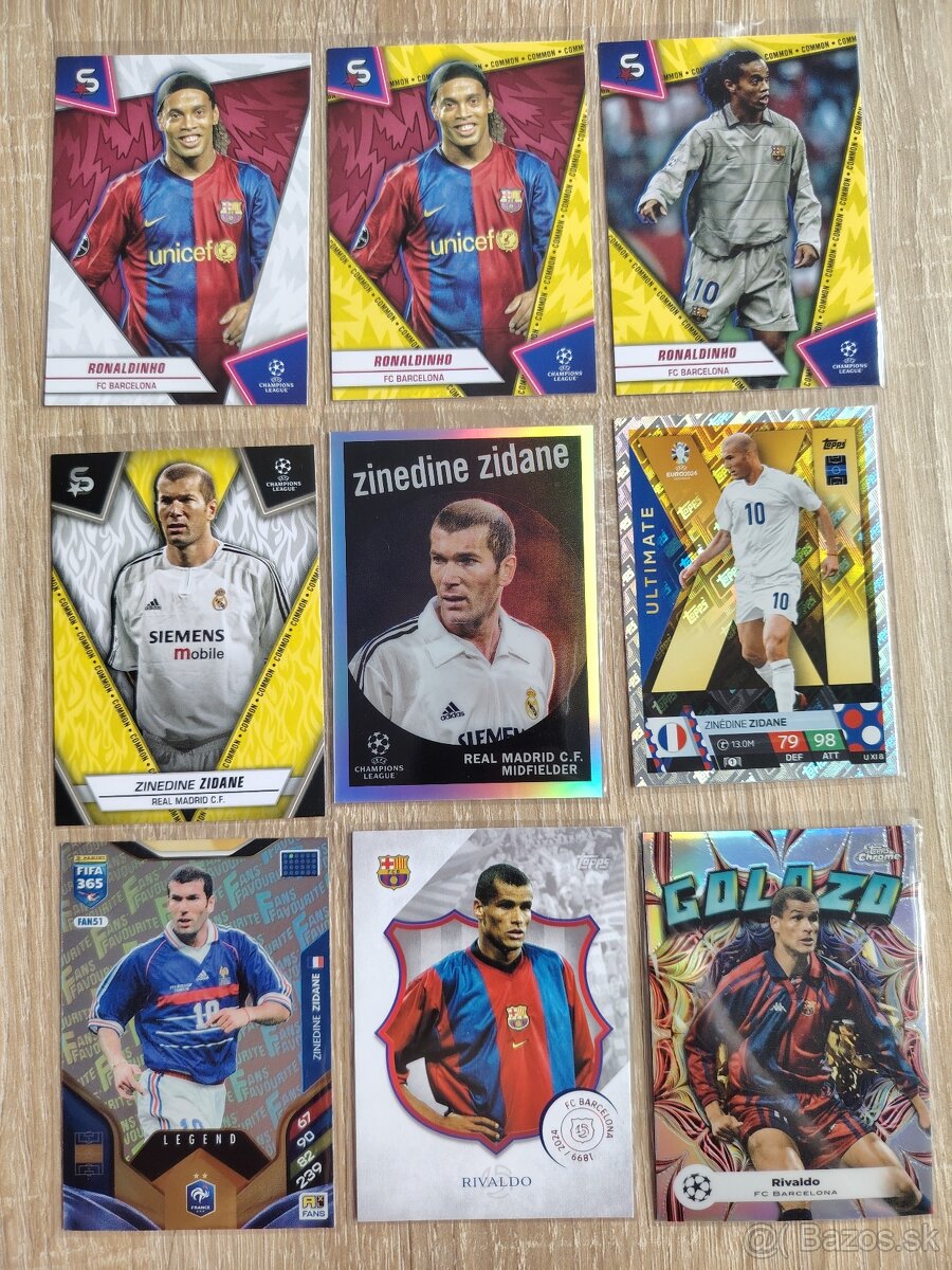 Futbalové kartičky - legendy - 2