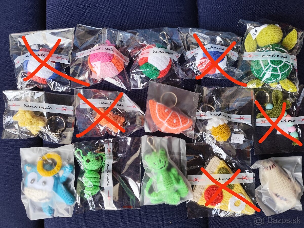 Háčkované kľúčenky - 2