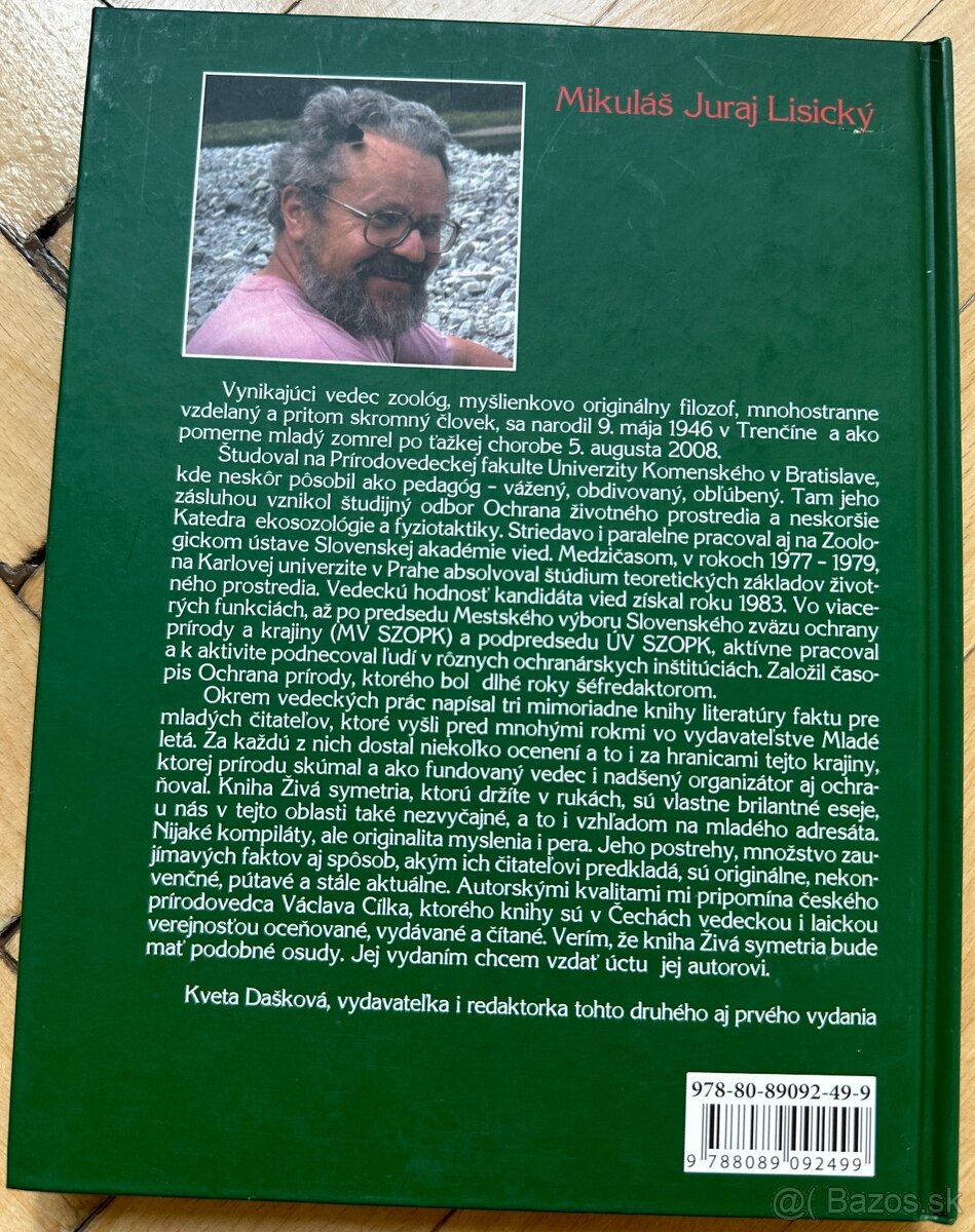 KNIHA Živá symetria Mikuláš Juraj Lisický za 5eur - 2