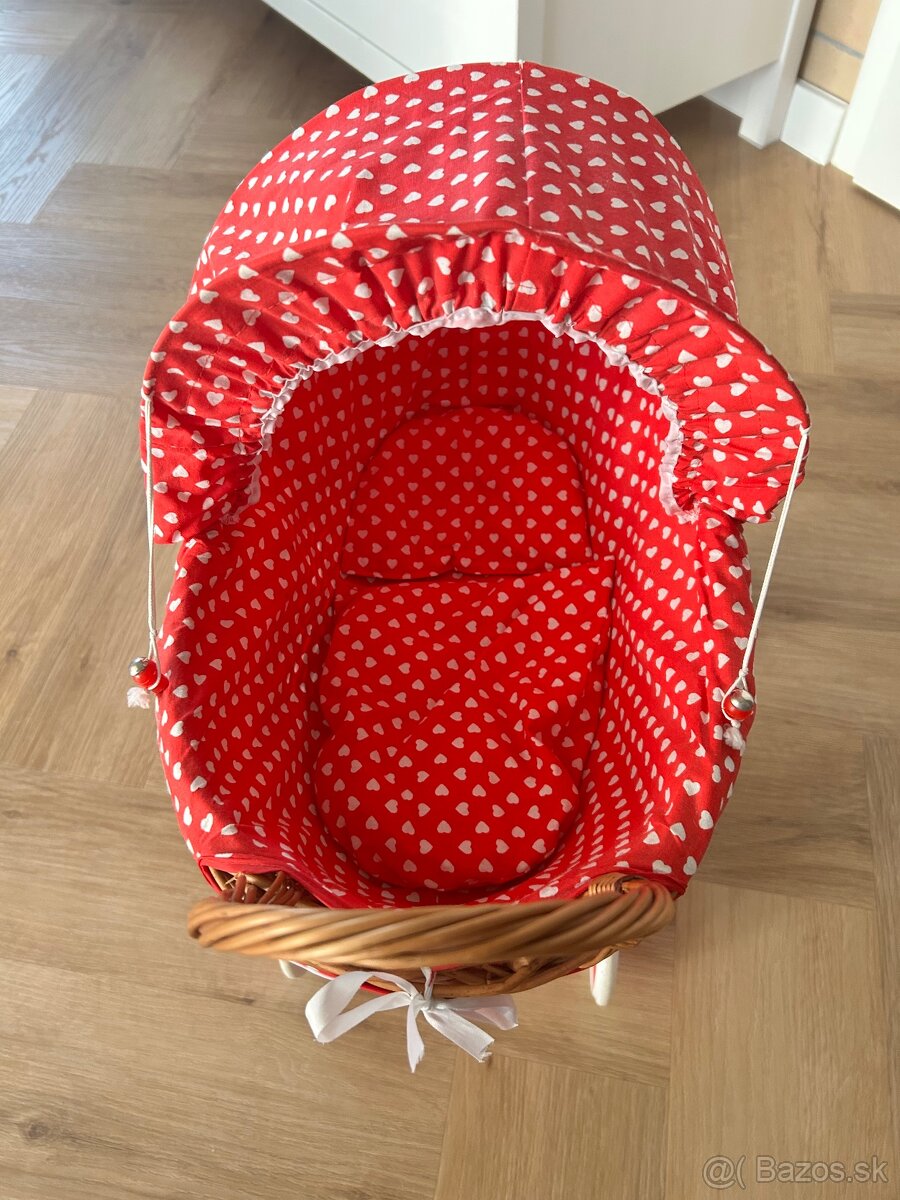 Predám prútený kočík pre bábiky - 2