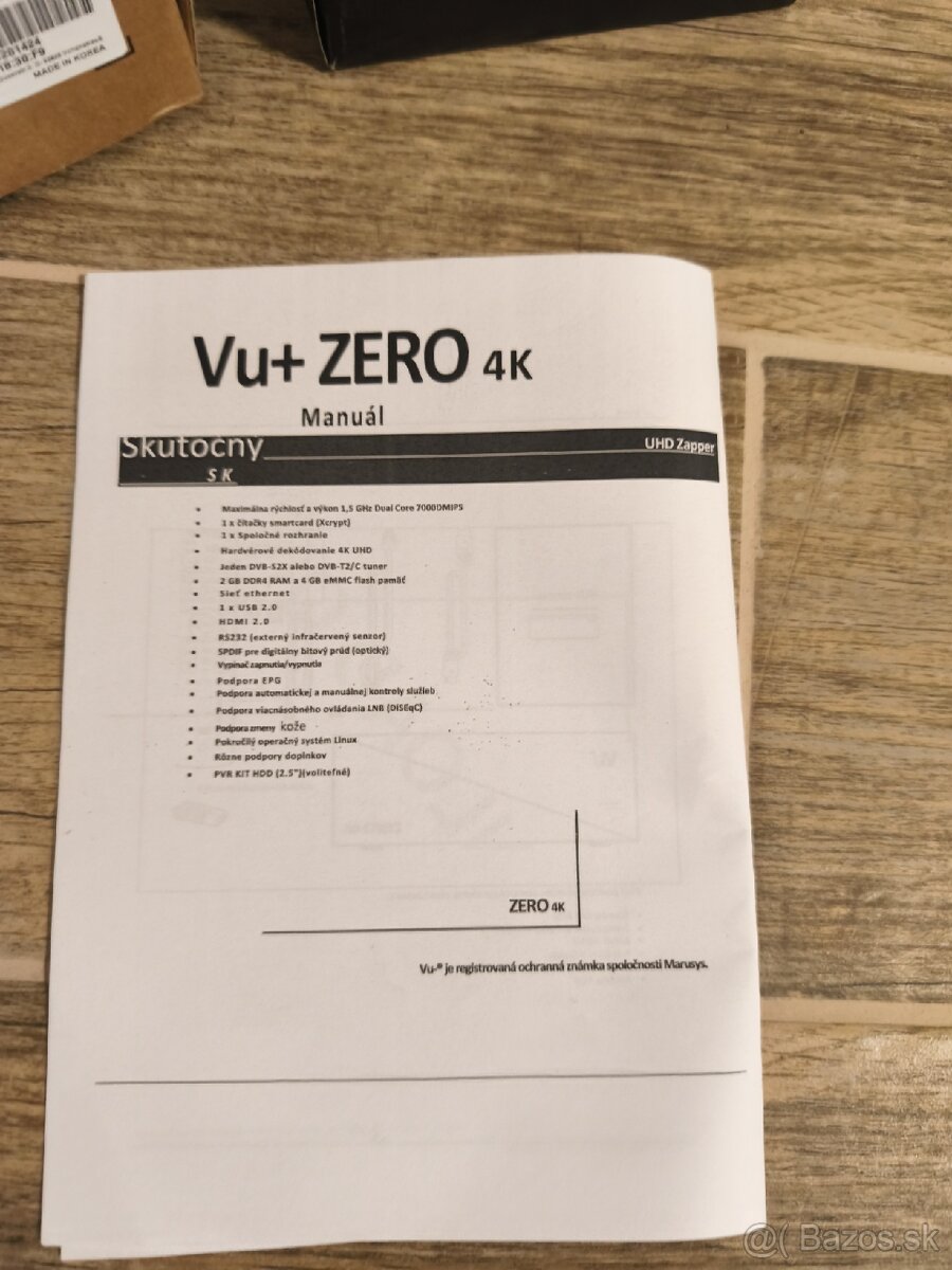 Satelitný komplet VU+ Zero - 2