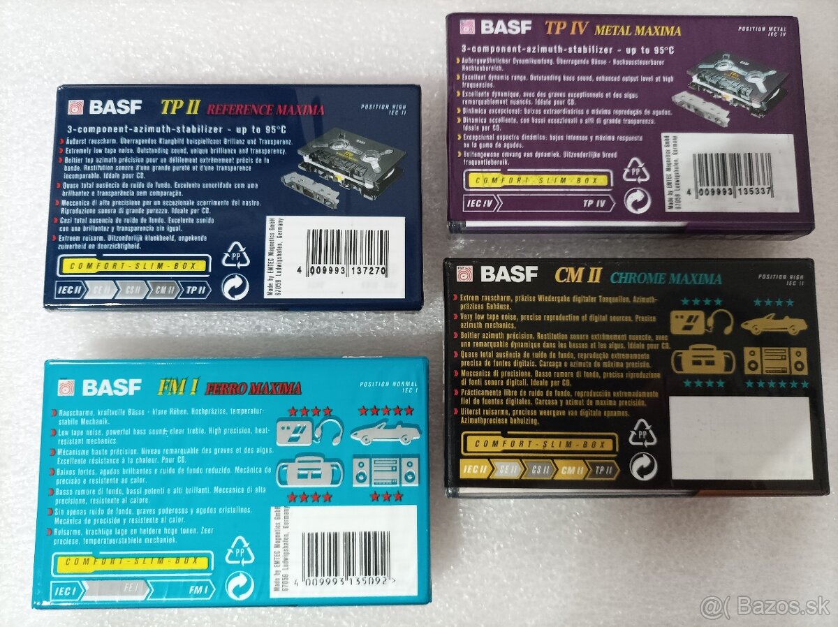 Sada BASF MAXIMA - FERRO, CHROME, REFERENCE, METAL ; 4ks MC - 2