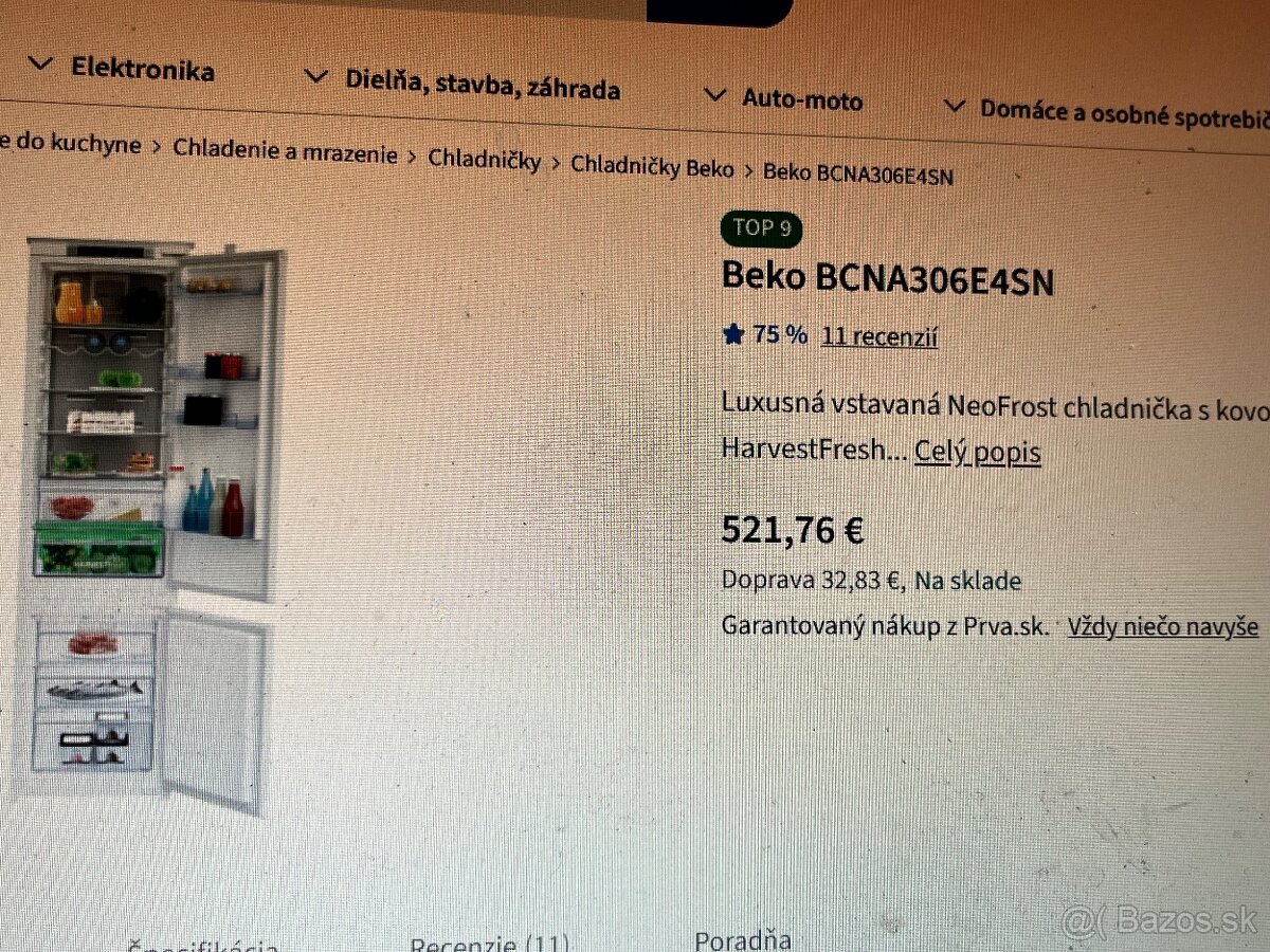 Vstavaná zabudovatelna chladnička - 2