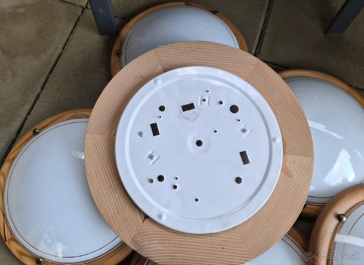 Stropné svietidlo drevo/sklo - 2