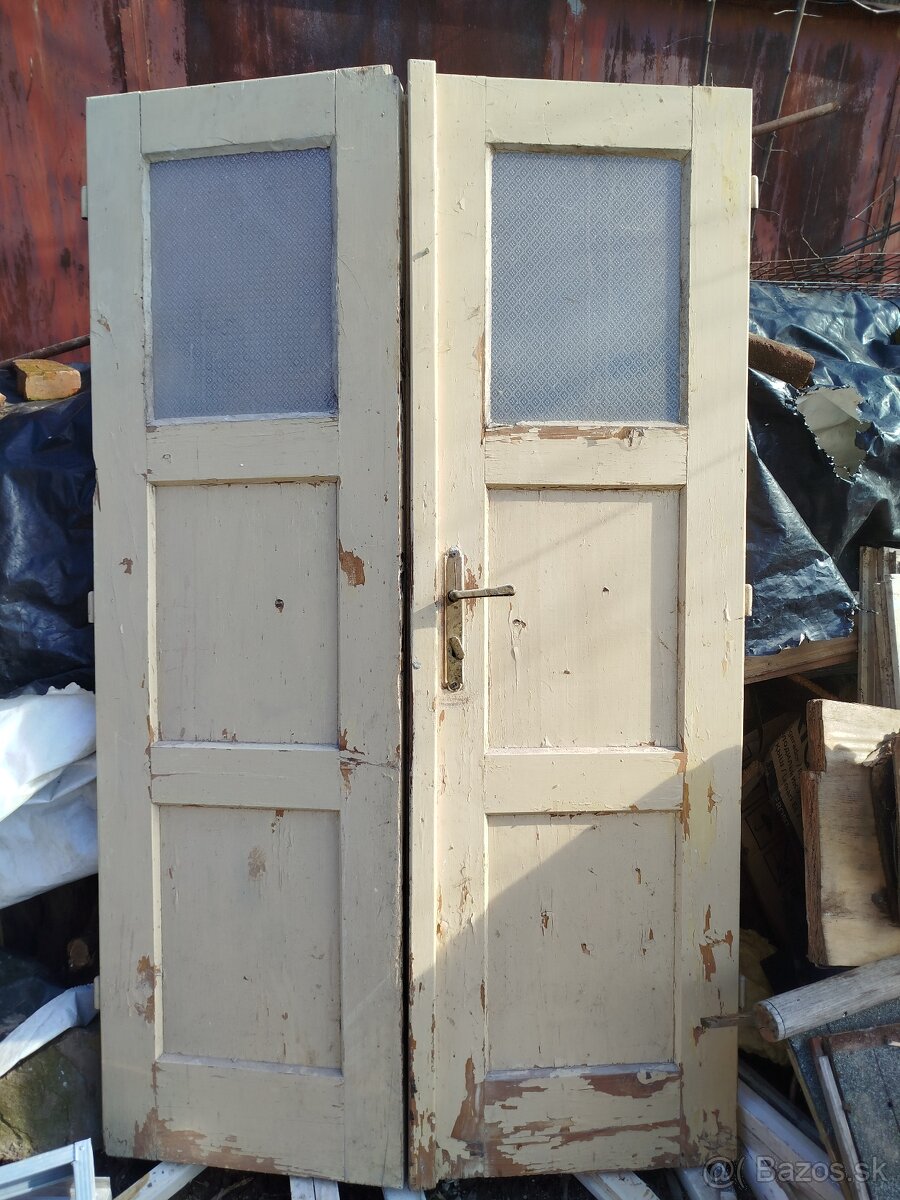 Dvojkridlove drevené dvere - 2