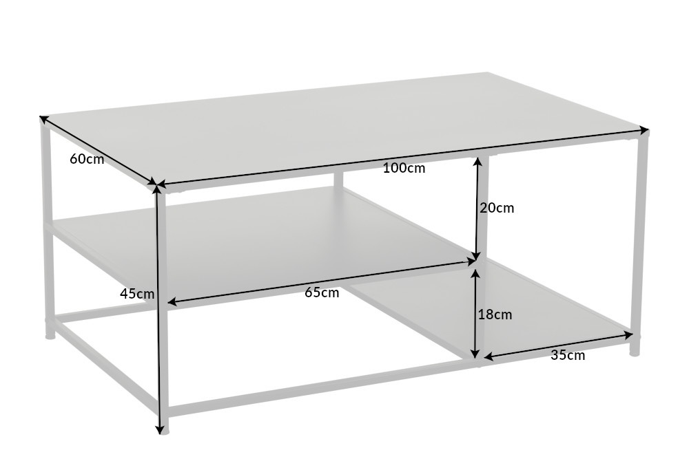 Konferenčný stolík čierny - 2