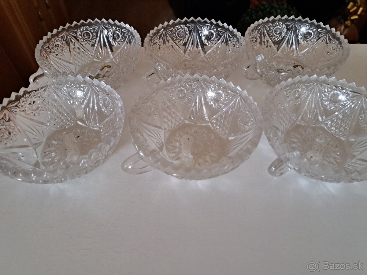 Kryštálové kompotové misky - 2