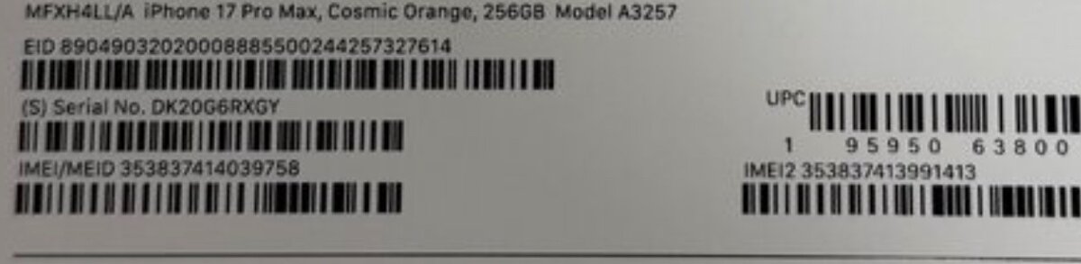 Predám IPhone 17 pro max 256gb vo farbe cosmic orange - 2