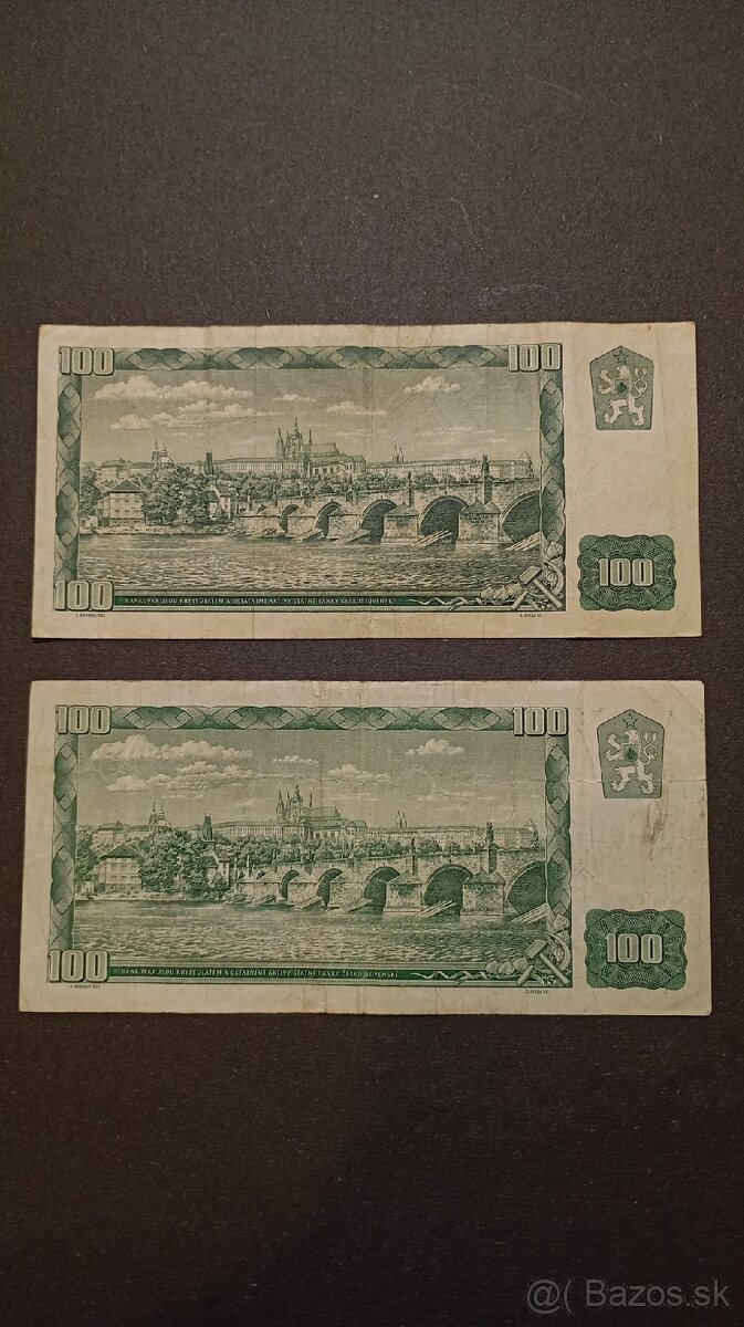 Bankovky 100Kčs séria X - 2