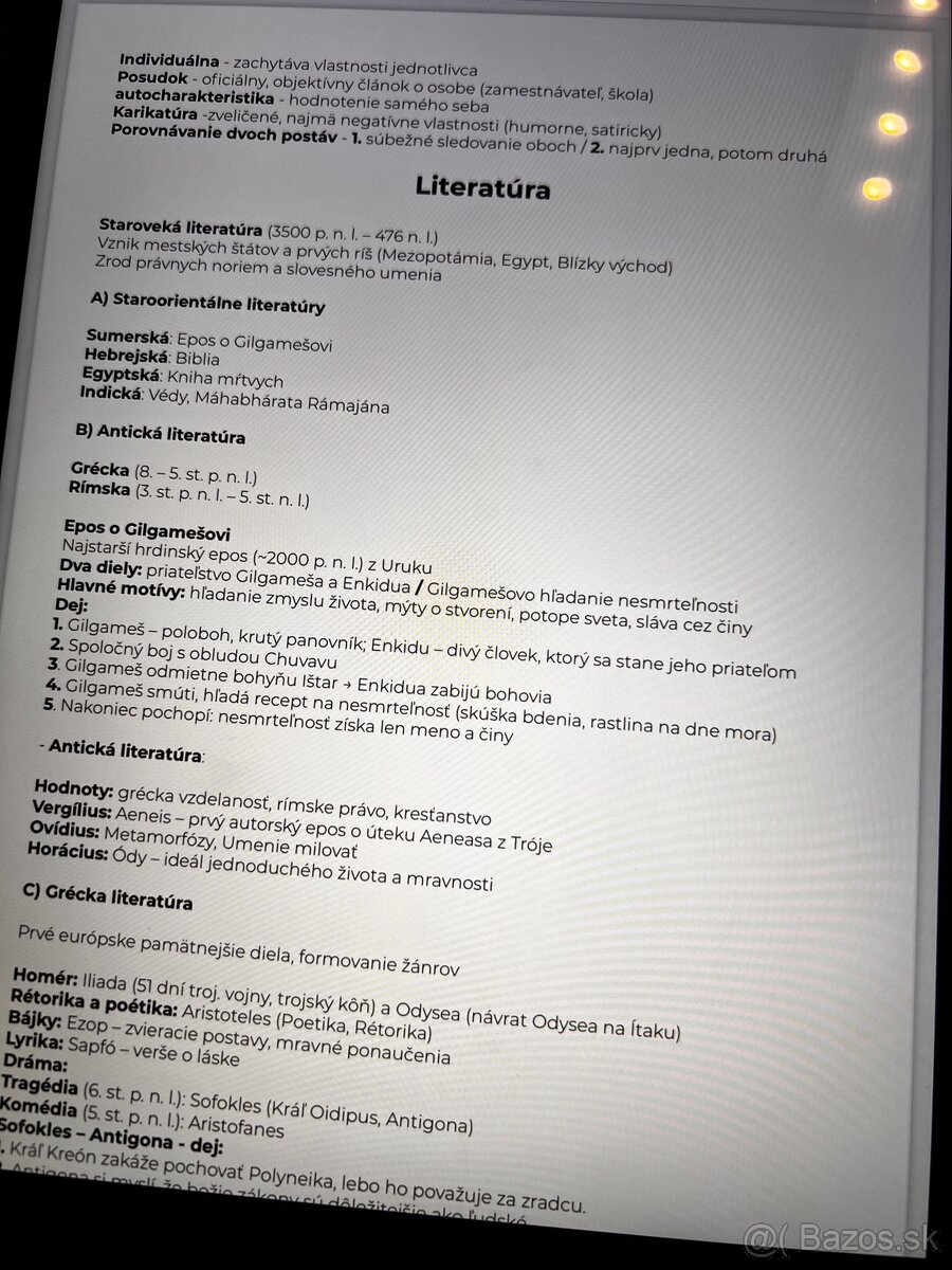 Maturita zo slovenčiny - 2