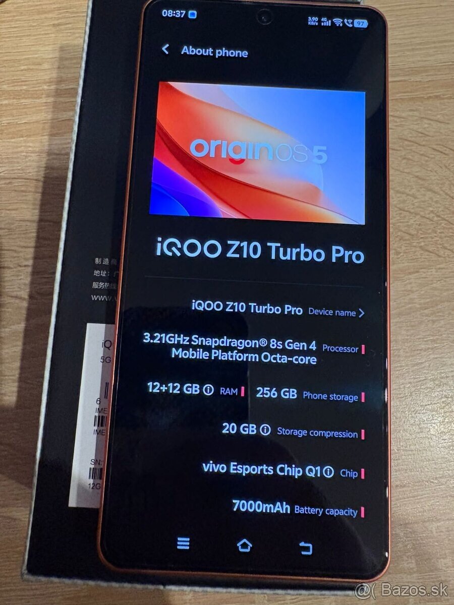 Predám Vivo IQOO Z10 Turbo Pro. - 2