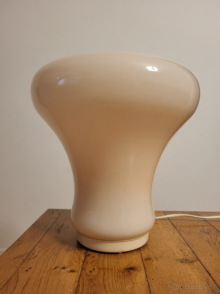 Retro sklenená stolová lampa - 2