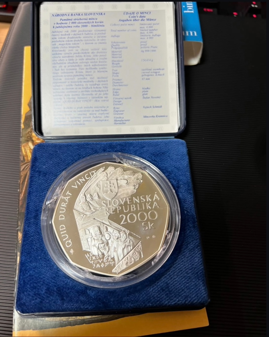predam striebornu mincu 2000 Sk - 2