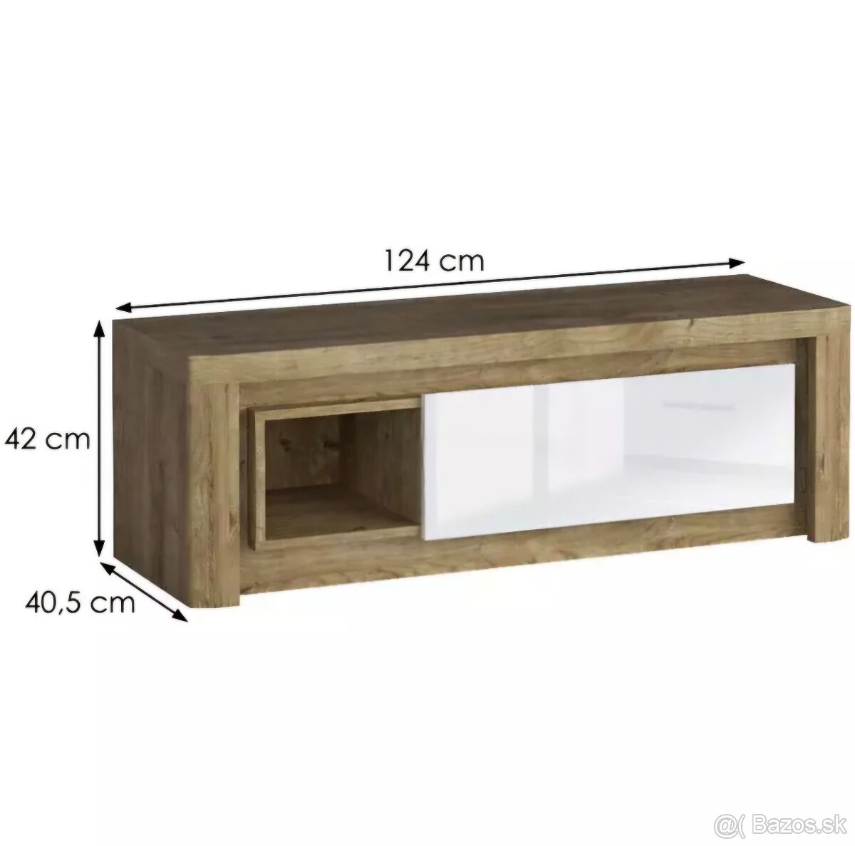 TV STOLÍK 124x42x41cm - 2