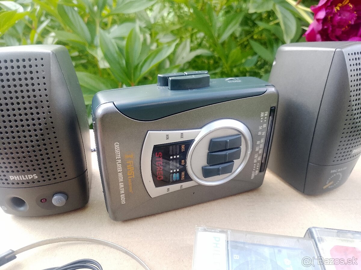 Walkman plne funkčný, retro set. - 2