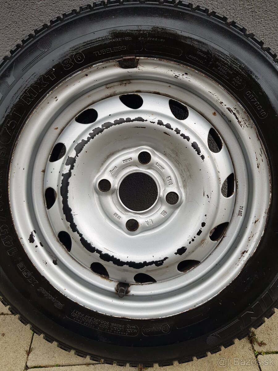 Rezerva OPEL 4x100 na pneu MICHELIN 145/80 R13 - 2