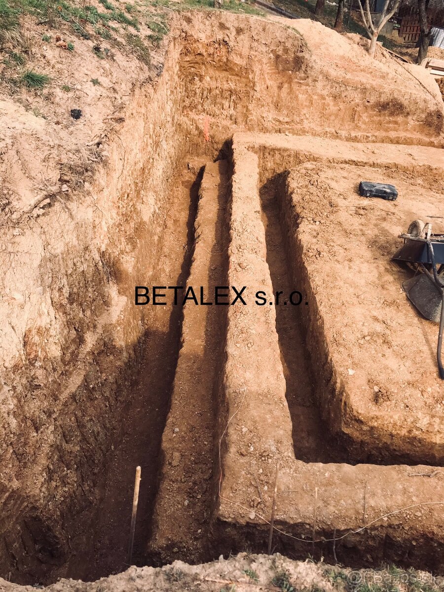 Ručné výkopové práce strojové bager doprava Minibager dovoz - 2