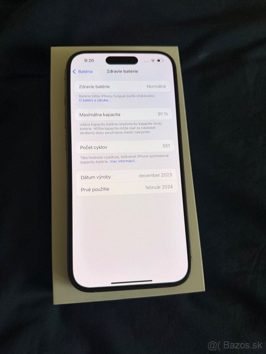 iPhone 15 PRO 128GB / Titan / záruka - 2