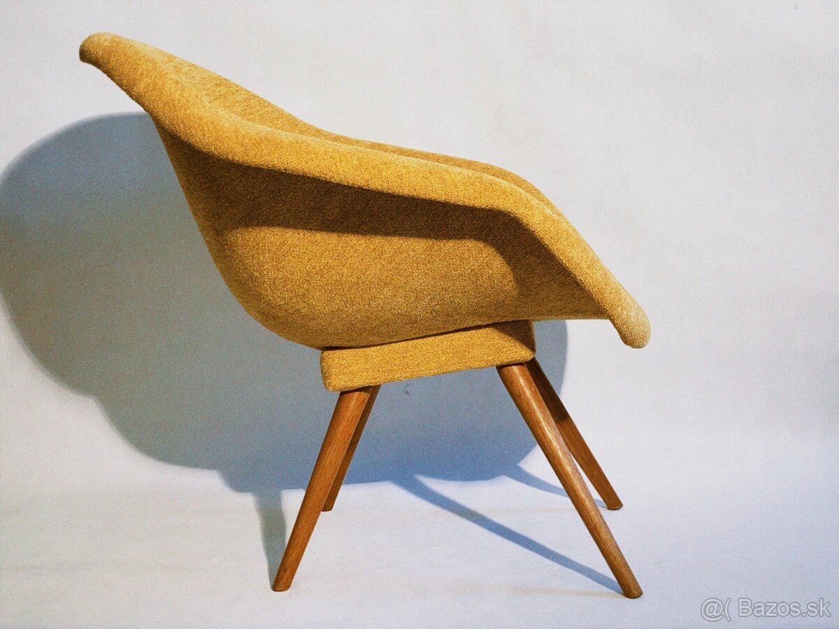 Žlté retro kreslo Miroslav Navrátil - 2