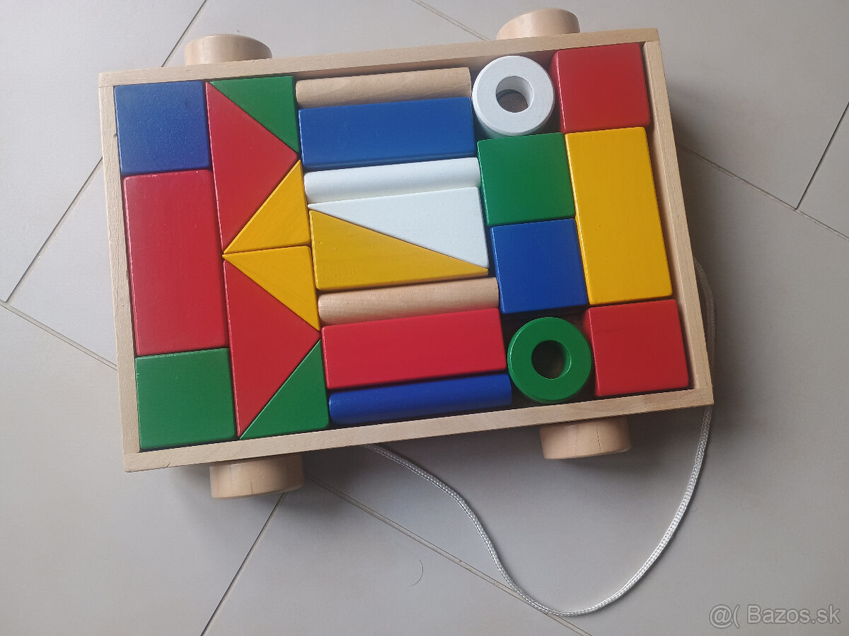 Predám vozík s drevenými kockami - 2