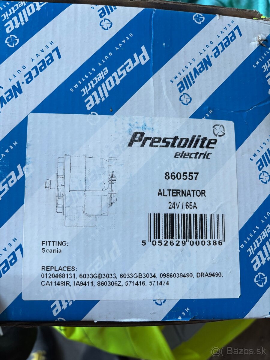 Alternator na nakladné auto Scania P94 - 2