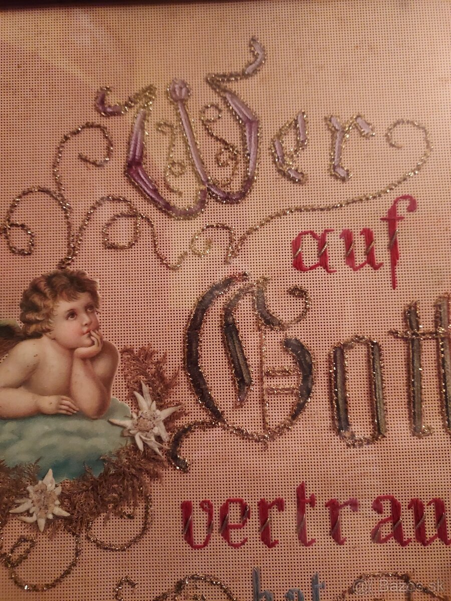 PREDÁM NÁDHERNE VYŠÍVANÝ OBRAZ POZEHNANIA DO DOMU - 2