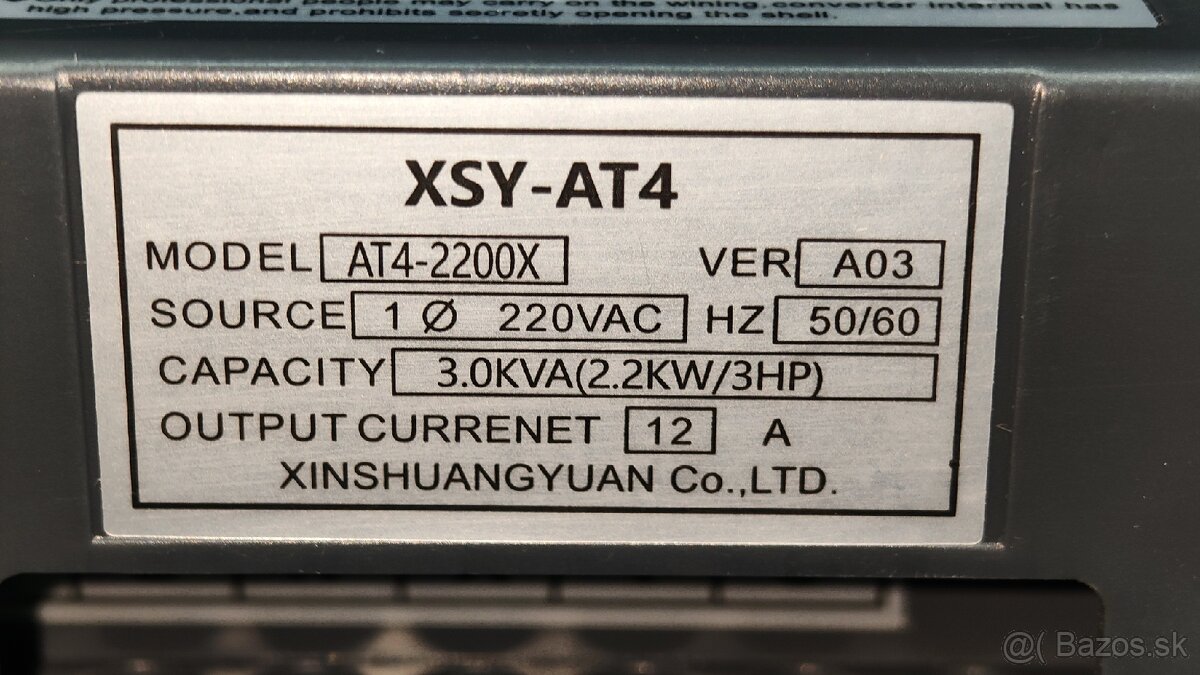 Frekvenčný menič 1F 2.2Kw - 2