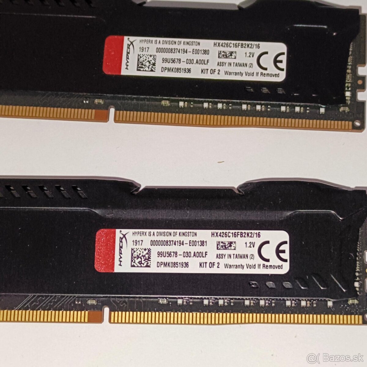 Kingston HyperX 2666MHz 16GB (2x8GB) DDR4 - 2