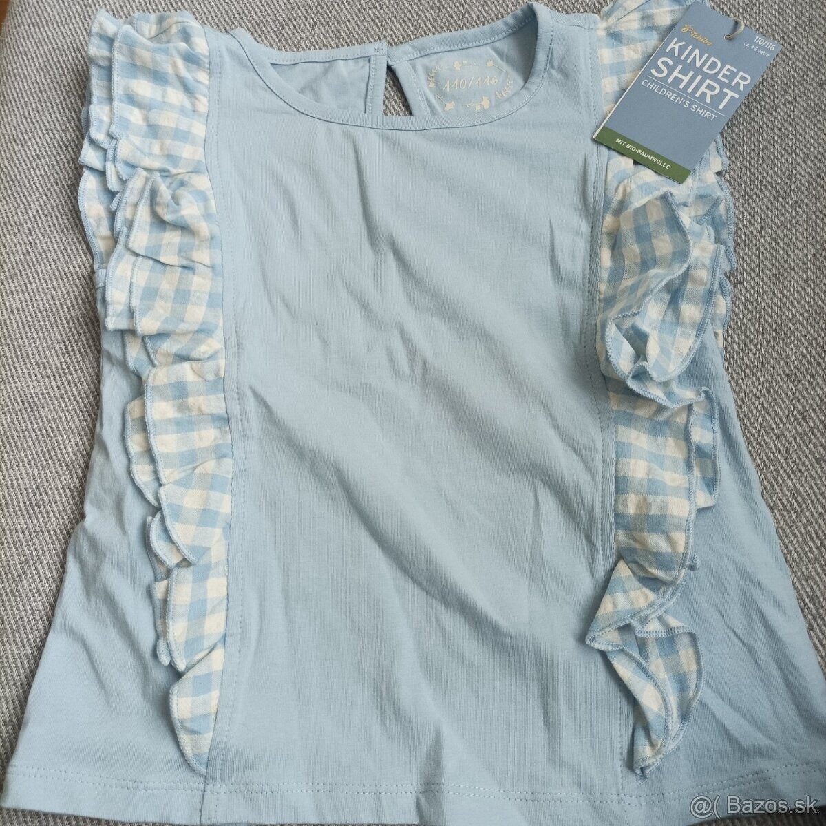 Nové tričko so suknickou 110/116 Tchibo - 2