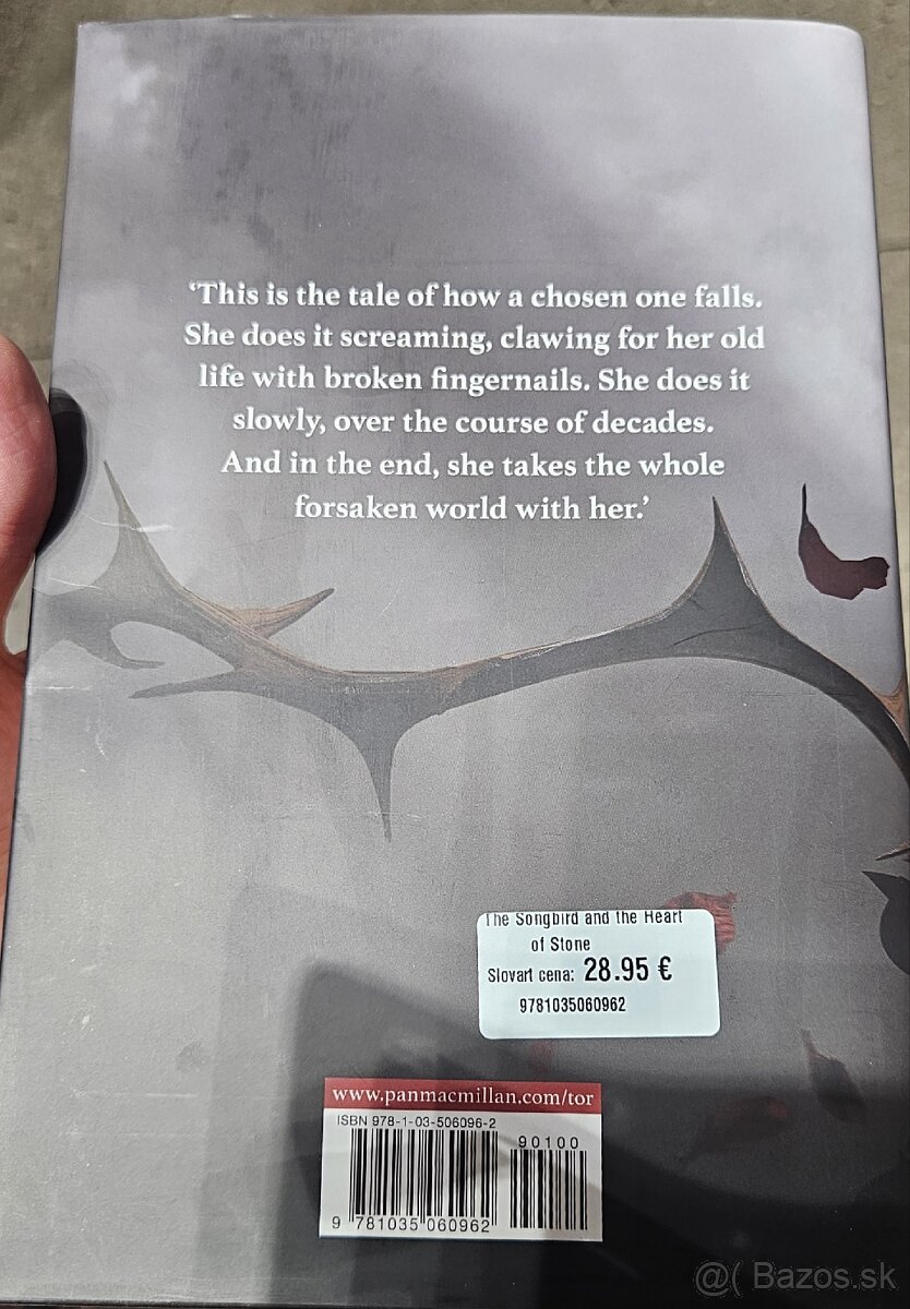 Kniha s orieskou "the Songbird the Heart of Stone" - 2