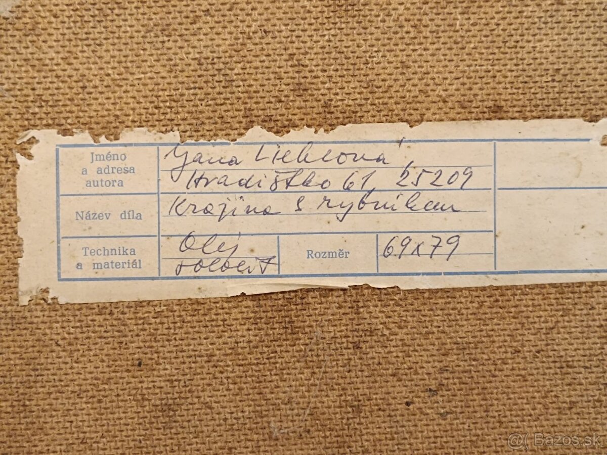 Obraz Jana Lieblová, Záhorie, olej 63x73 - 2