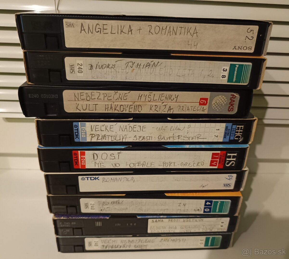 VHS videokazety nahrate - 2