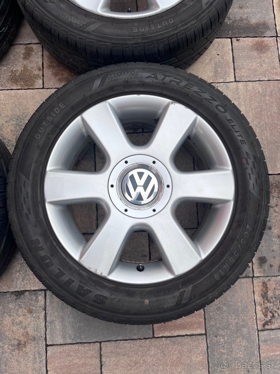 Orig. hliníkové disky VW R16, 5x112 - 2