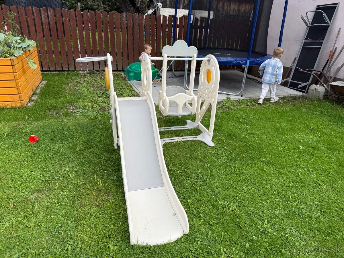 Detská šmykľavka s hojdačkou 3v1 - 2