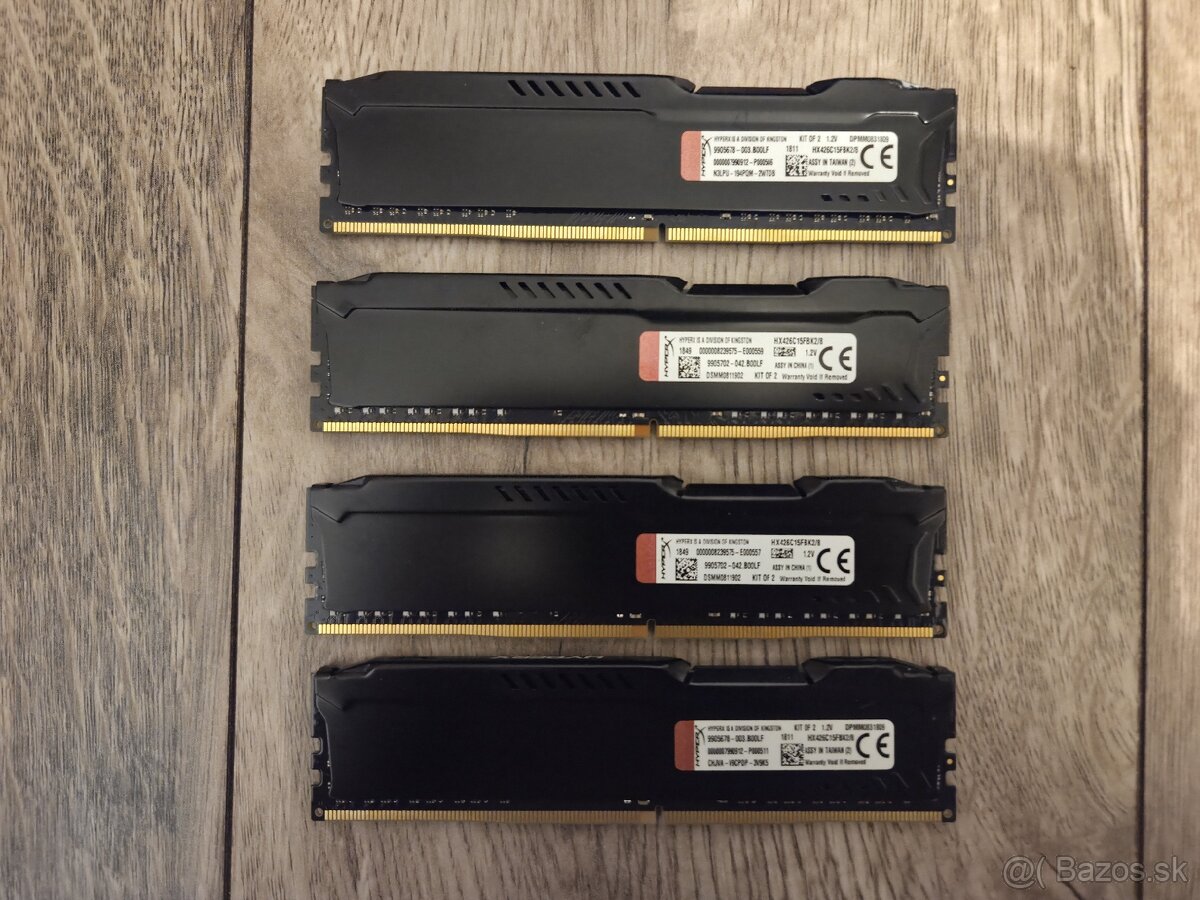 Kingston HyperX 4x4gb DDR4 - 2