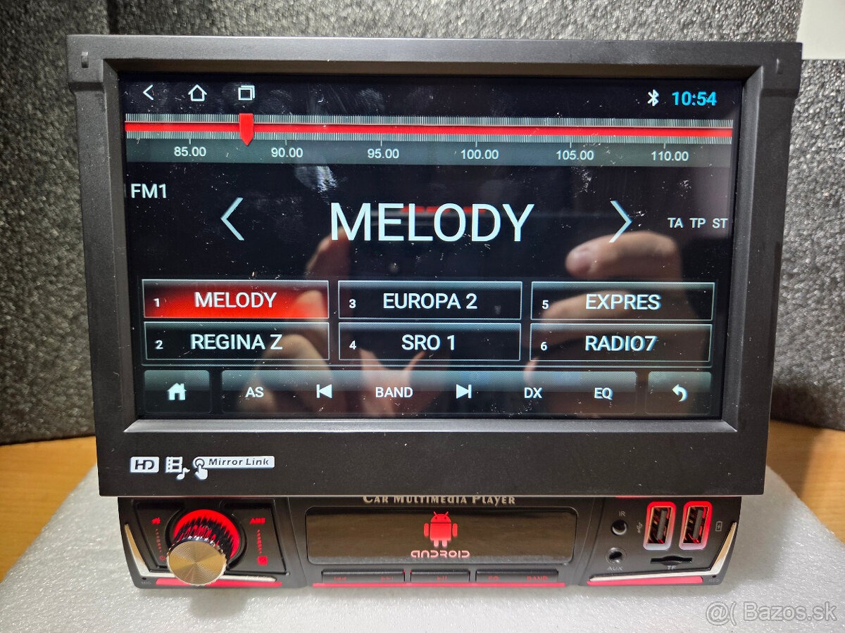 7" Autorádio 1DIN výsuvné s Androidom - 2