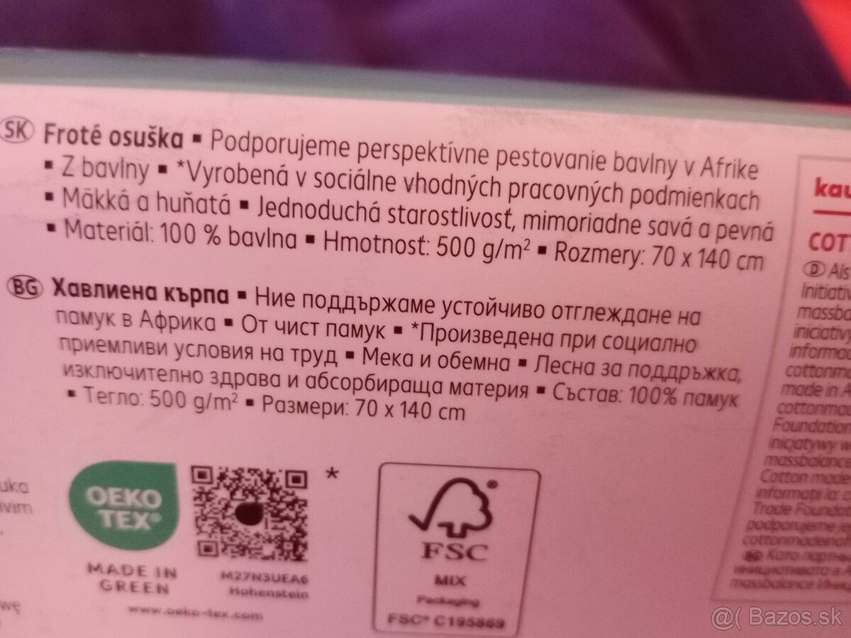Uterák,osušky,100%bavlna - 2
