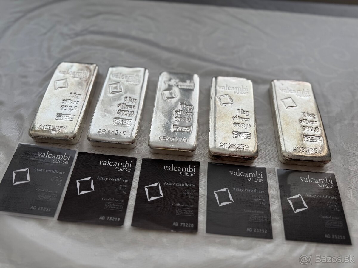 🪙Investičné striebro – značky Valcambi & Argor-Heraeus 🪙 - 2