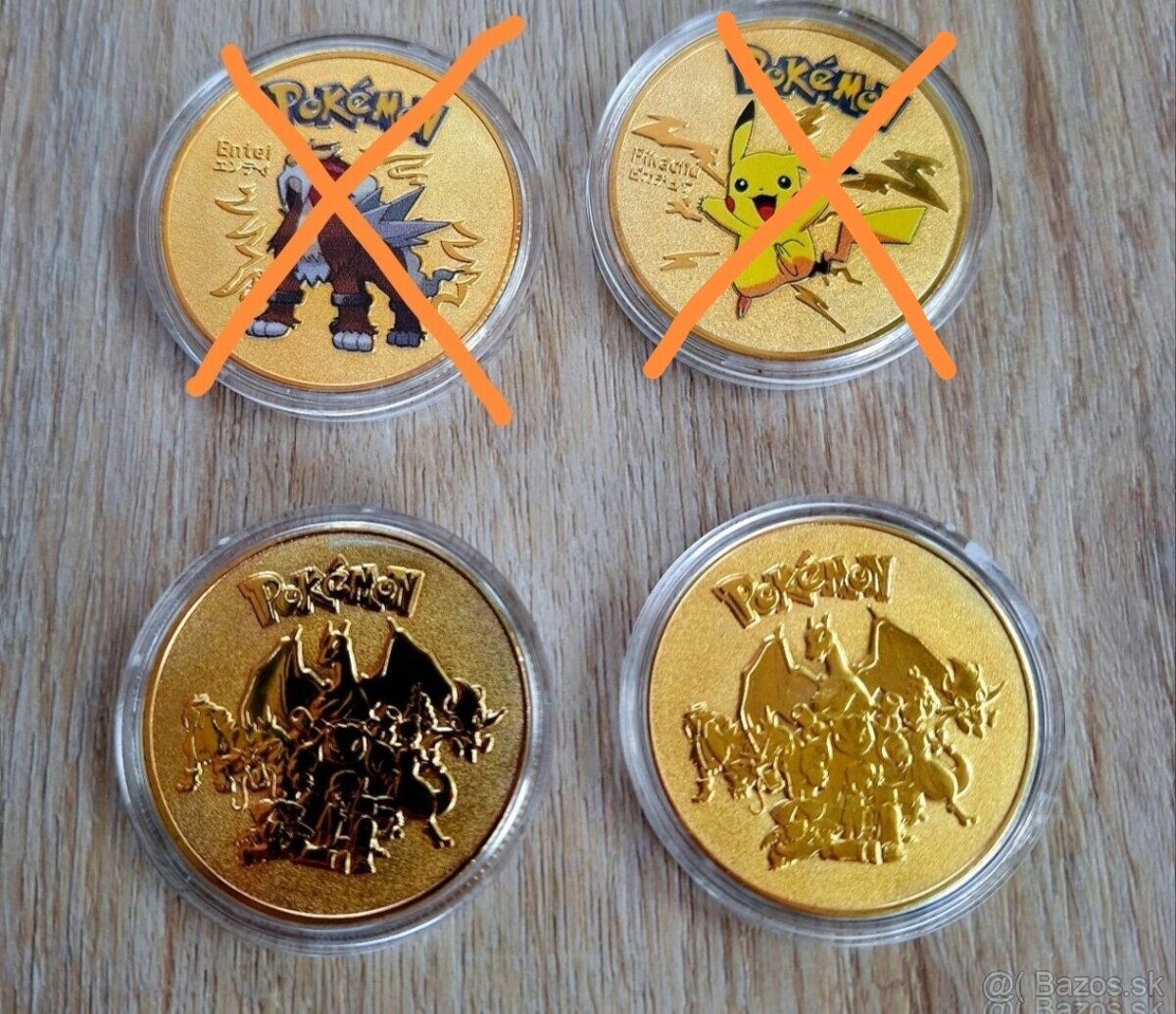 Zlaté pokémon mince - 2