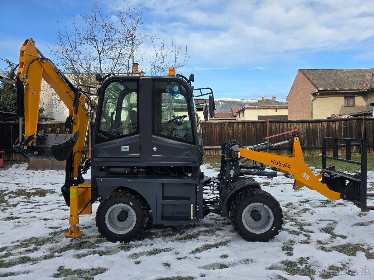 🚜 Predám Nový Kubota RLD35 Bager-Nakladač (Backhoe Loader) - 2