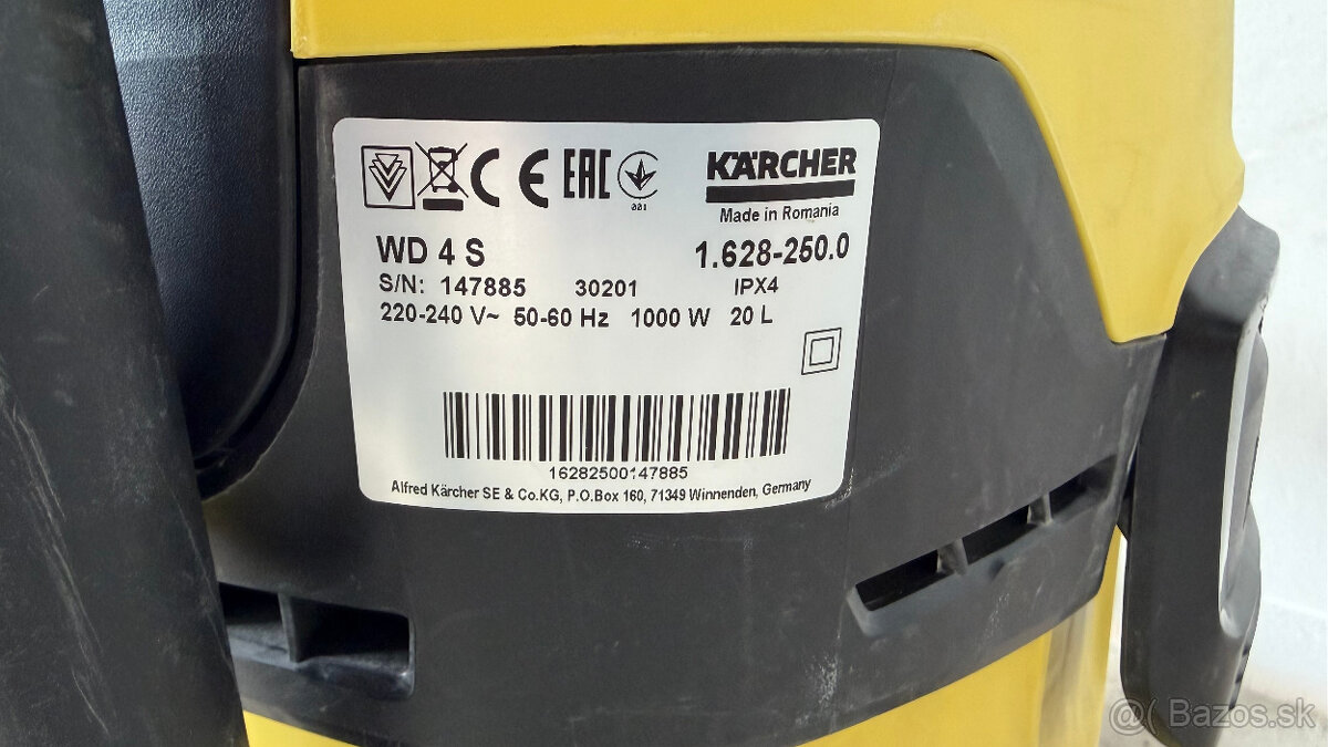 Mokrosuchý vysávač Karcher WD4 - 2