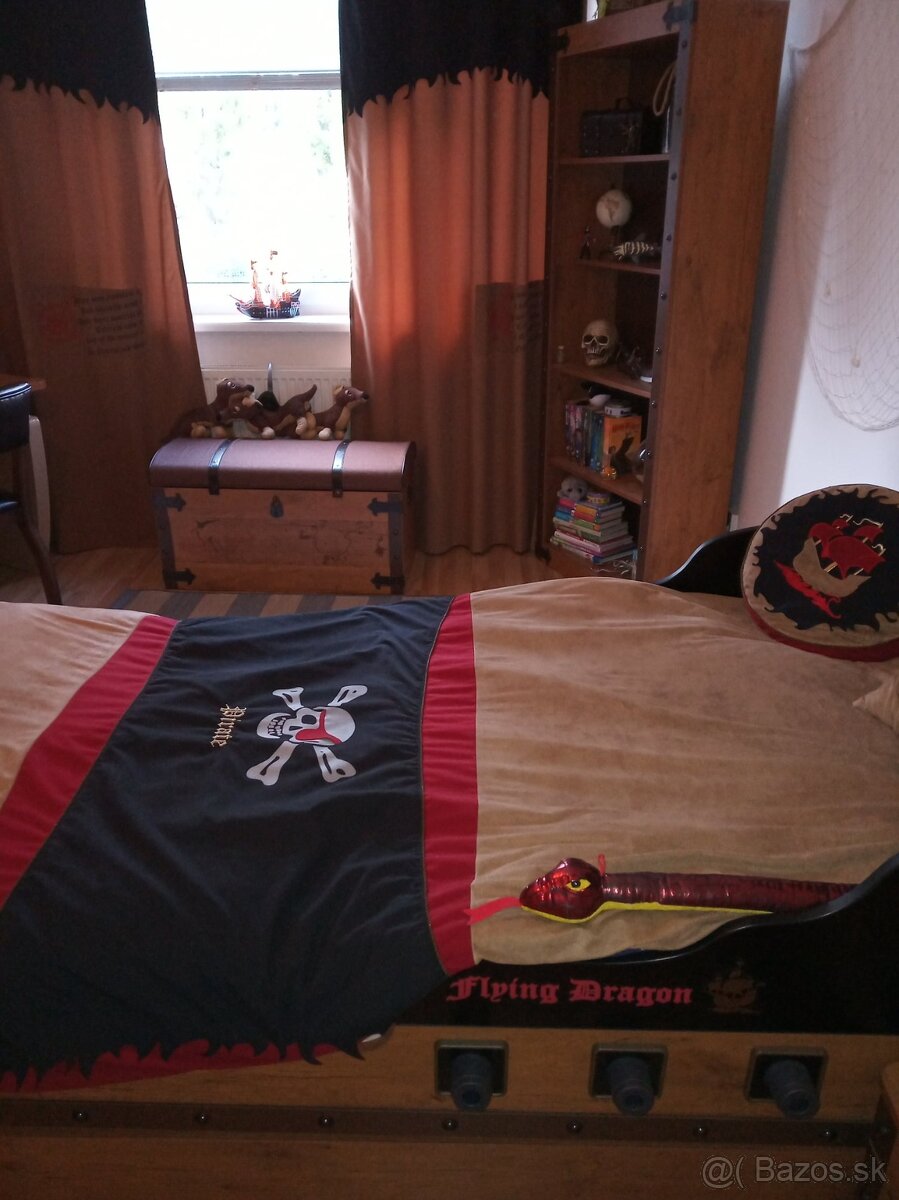 Pirátska detská posteľ Black Pirate CILEK - 2