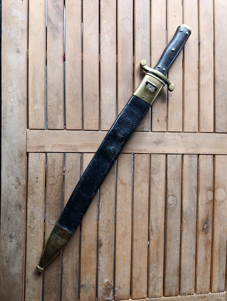 Švajčiarský vojenský tesák M1875 s pilou - 2