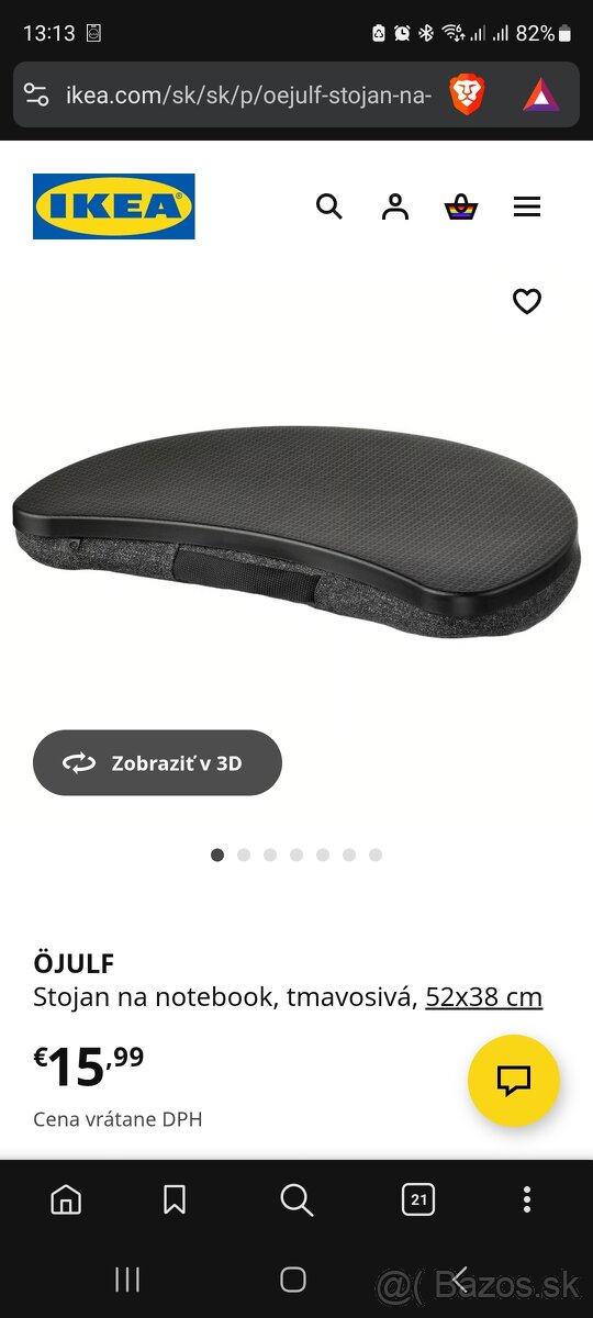 Ikea ÖJULF stojan na notebook - 2