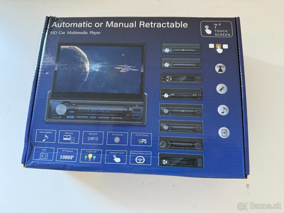 Nové Univerzálne 1 DIN autorádio 7" - 2