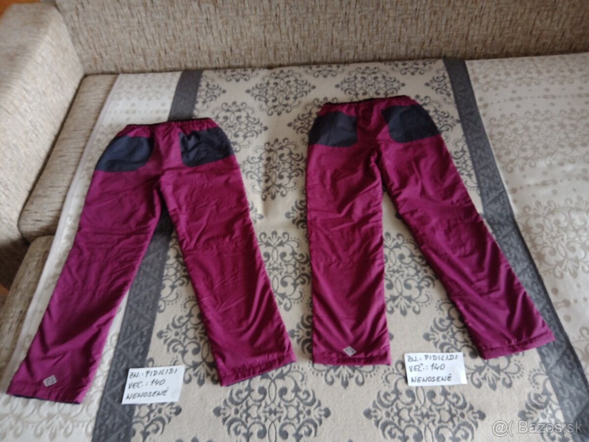 Nenosené zimné outdoorové zateplené nohavice Pidilidi - 2