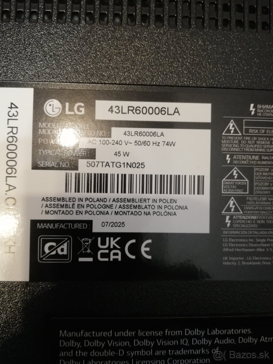 Lg 43LR60006LA - 2