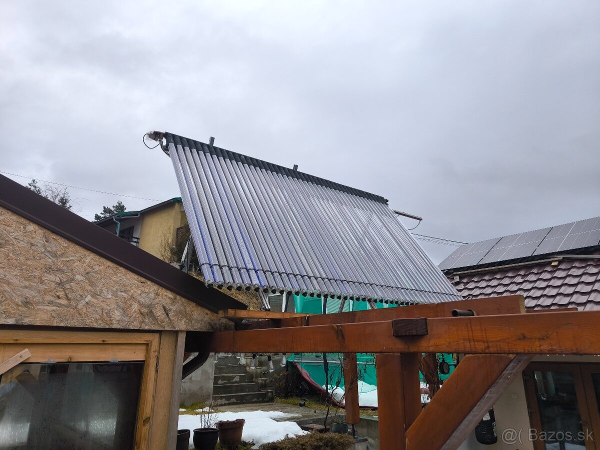 Solárny trubicovy ohev bazéna - 2