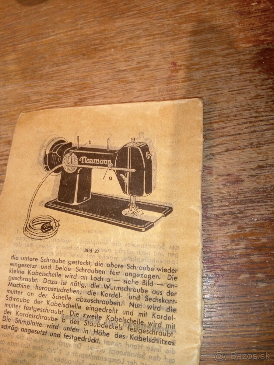 Šijací stroj Naumann - 2