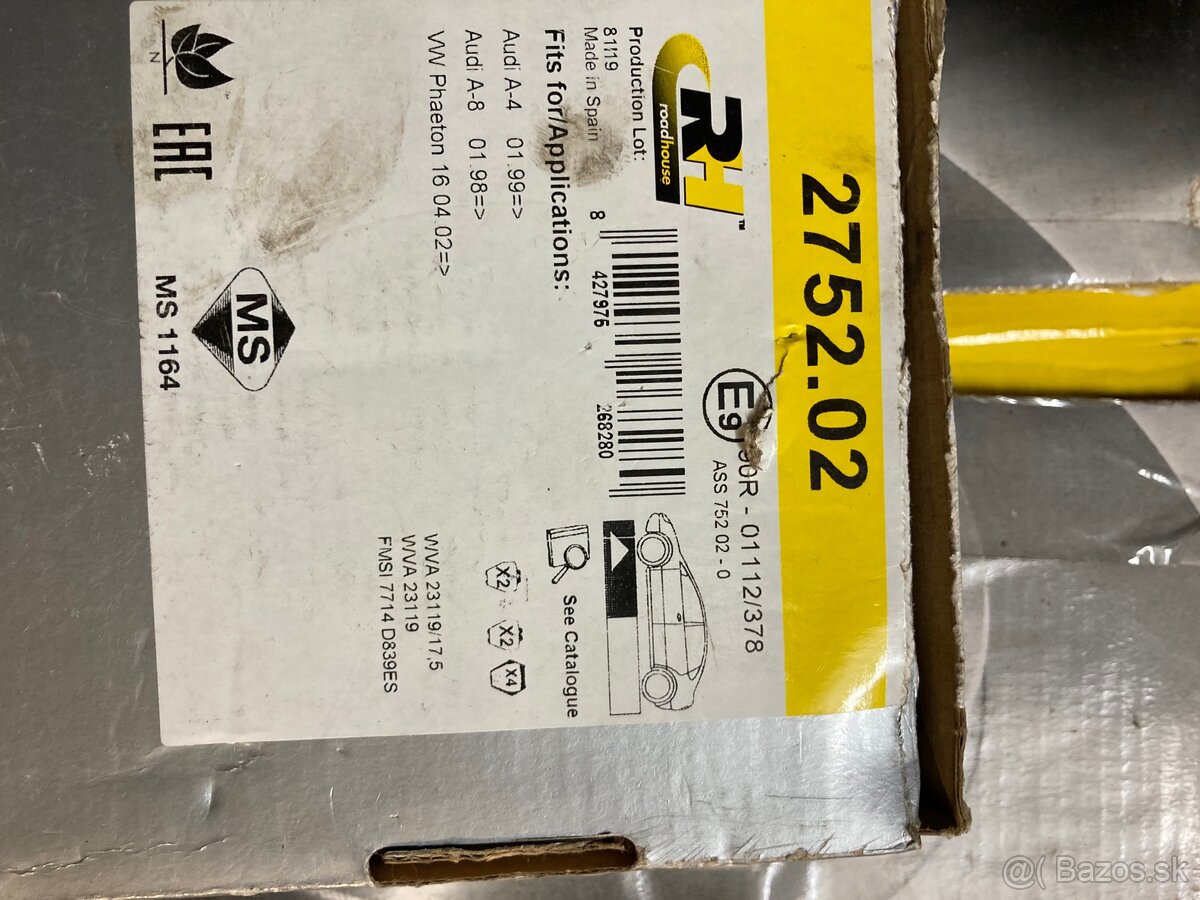 Brzdovy kotuc a platnicky. - 2